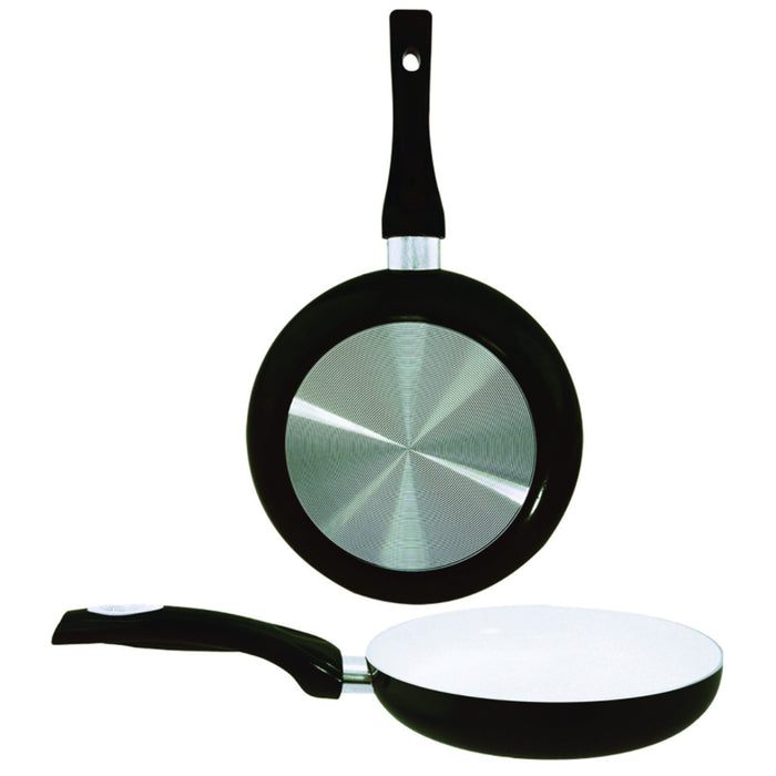 1 Non Stick Fry Pan 8" Ceramic Coated Aluminum Eco Healthy Cookware Black