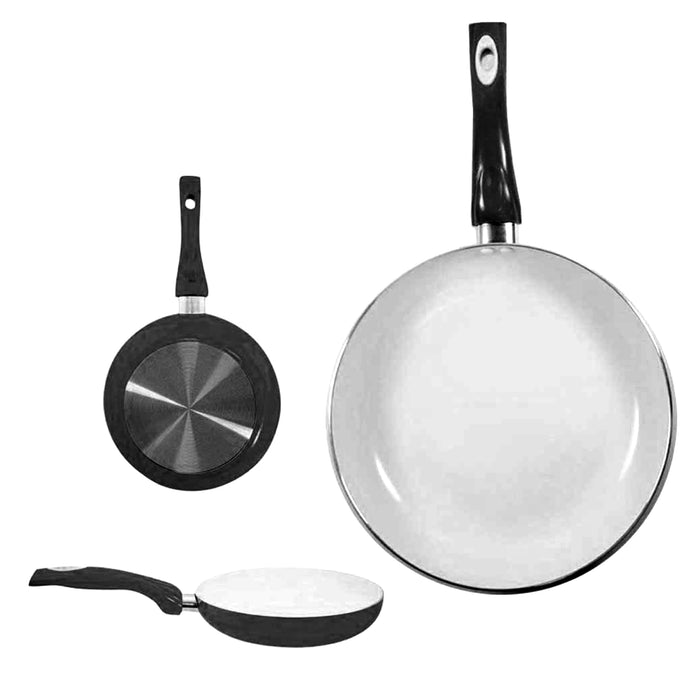 1 Non Stick Fry Pan Ceramic Coated Aluminum Eco Healthy Cookware 9.5" Black