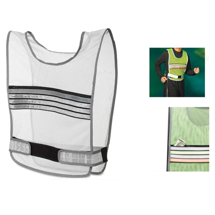 Reflective Mesh Safety Vest Pockets High Visibility Breathable Construction Work