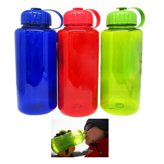 Wide Mouth 34oz Water Bottle Sport Workout Drink Bike Gym Jug Container BPA-Free