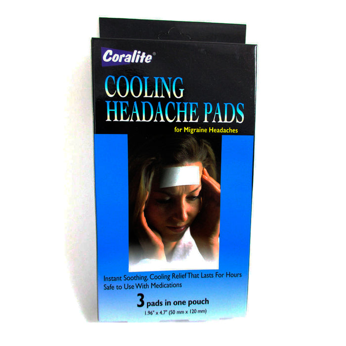 3 Pack Well Patch Cooling Headache Pads Migraine Lasts up to 8 hours Pain Relief