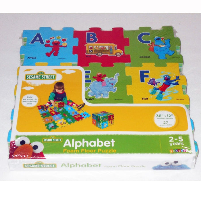 27Pcs Sesame Street Alphabet Multicolor Foam Floor Mats A-Z Kid Educational Toy