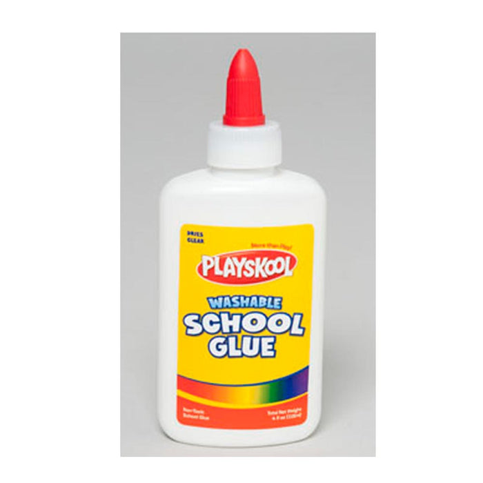 6 School Glue Sticks Clear Adhesive Applicator Washable Craft Supplies Non Toxic
