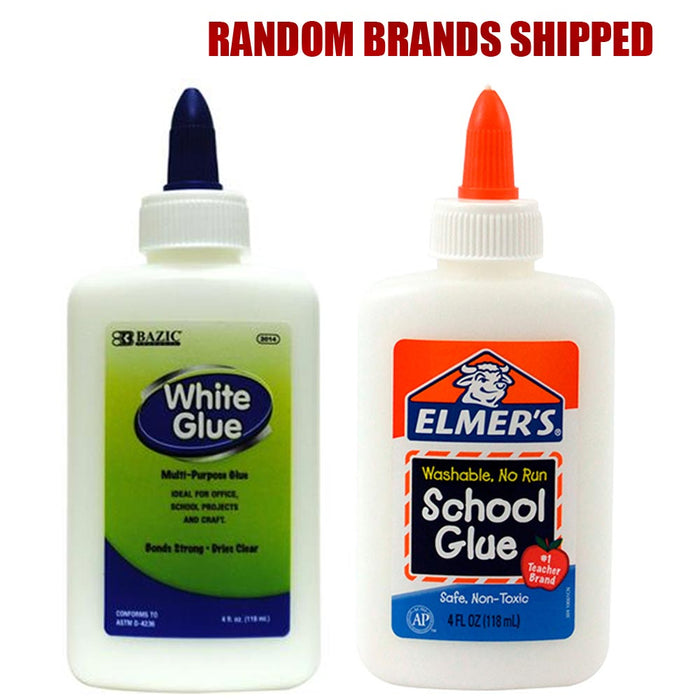 6 Pc Elmer's Liquid School Glue Premium White Washable 24 Oz Great Slime Craft