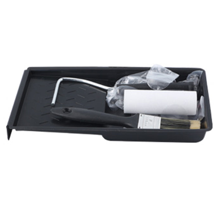 6 Pc Paint Tray Set Applicator Painting Home Wall Tools Roller Brush Painter Kit