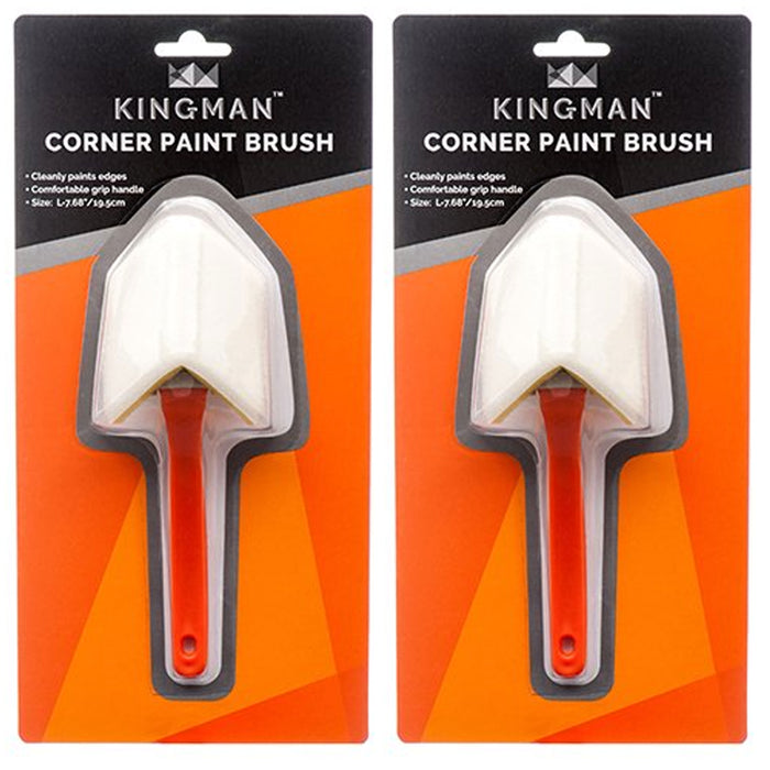 2 Pc Corner Paint Brush Angle Clean Edge Painting House Wall Trim Professional