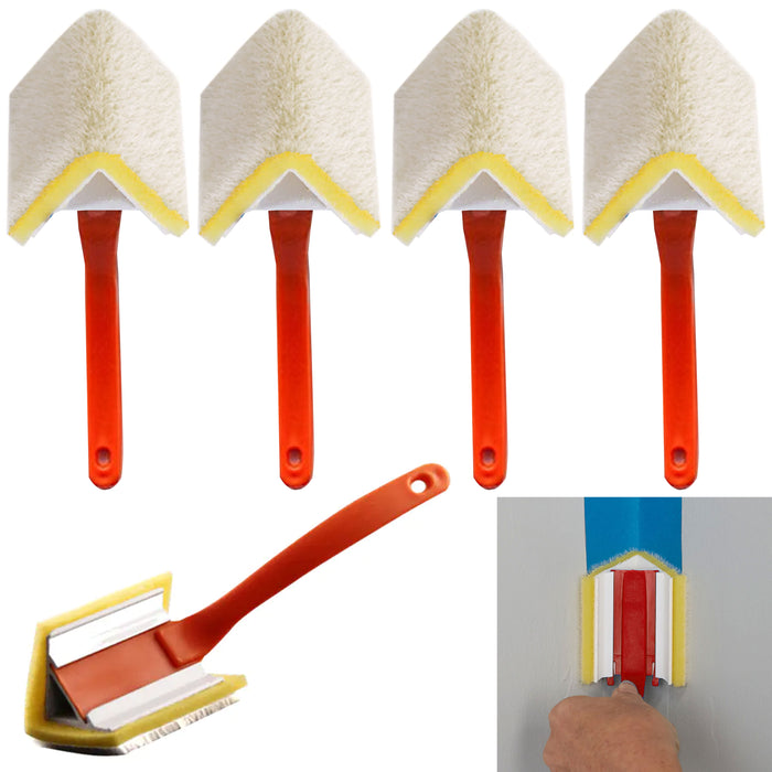 4 Pc Clean Edge Corner Paint Brush Angle Professional Painting House Wall Trim