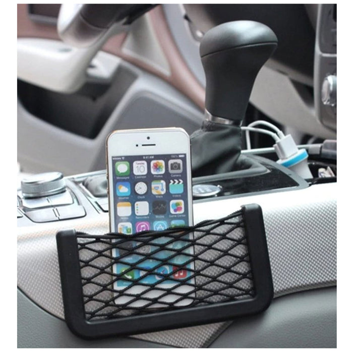 2 Pc Multipurpose Organizer Net Car Storage Phone Holder Pocket Cargo Bag Pouch