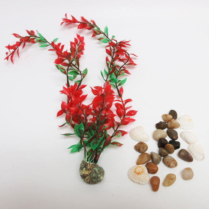 3 Pack Mixed Artificial Tank Grass Ornament Green Plant Aquarium Fish Decoration