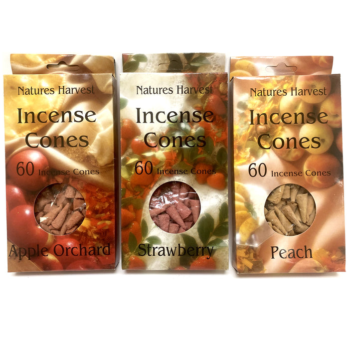 240 Pc Assorted Incense Cones Mixed Lot Variety Pack Fragrances Scents Burning