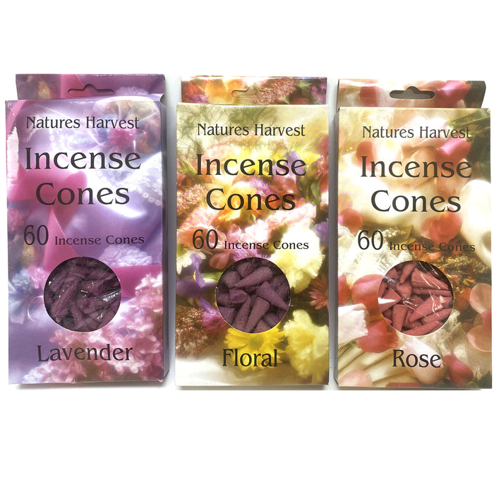 120 Pc Variety Pack Incense Cones Mixed Lot Assorted Scents Burning Fragrances