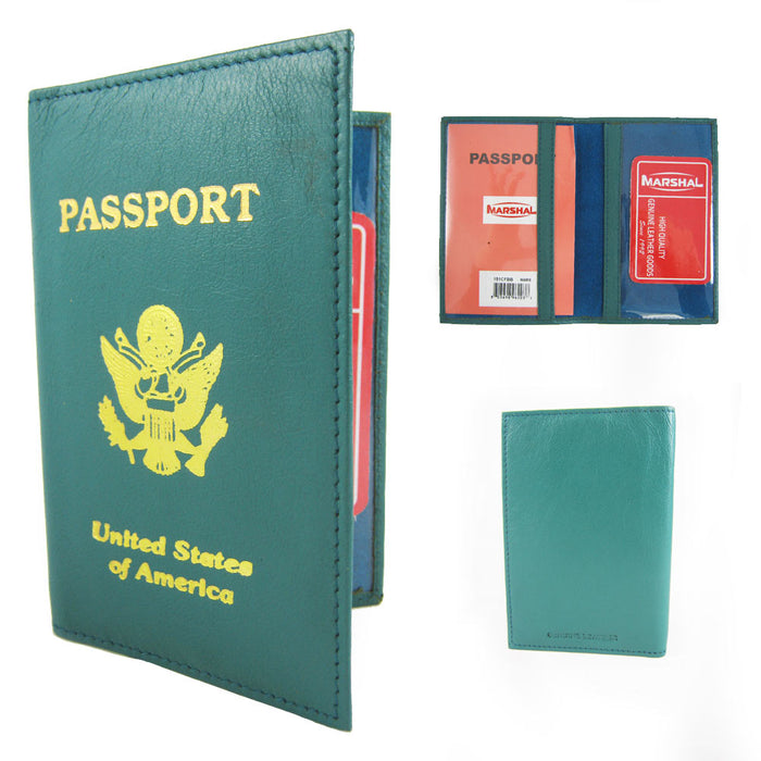 Buy Leather Passport Cover Wallet Case