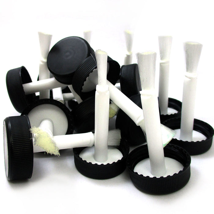50 Pc Paint Glue Brush Touch Up Screw On Cap Bristle Disposable Applicator Art