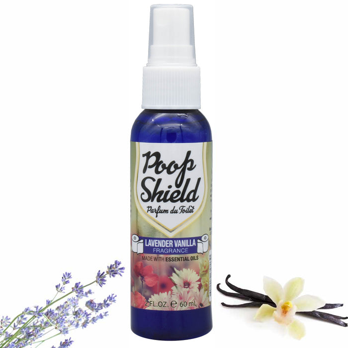 3 Pc Lavender Vanilla Toilet Air Freshener Poop Spray Bathroom Odor Removal 2oz