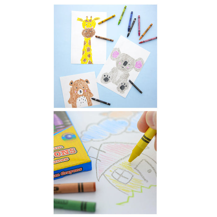 32 Ct Premium Quality Color Crayons Set Kids Art Craft Coloring Non Toxic School