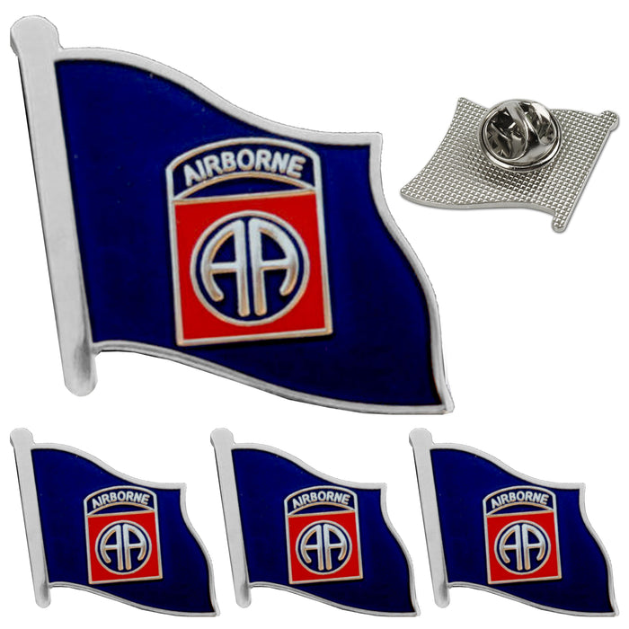 4 United States Army 82nd Airborne Rangers Airborne Lapel Pin US Military Enamel