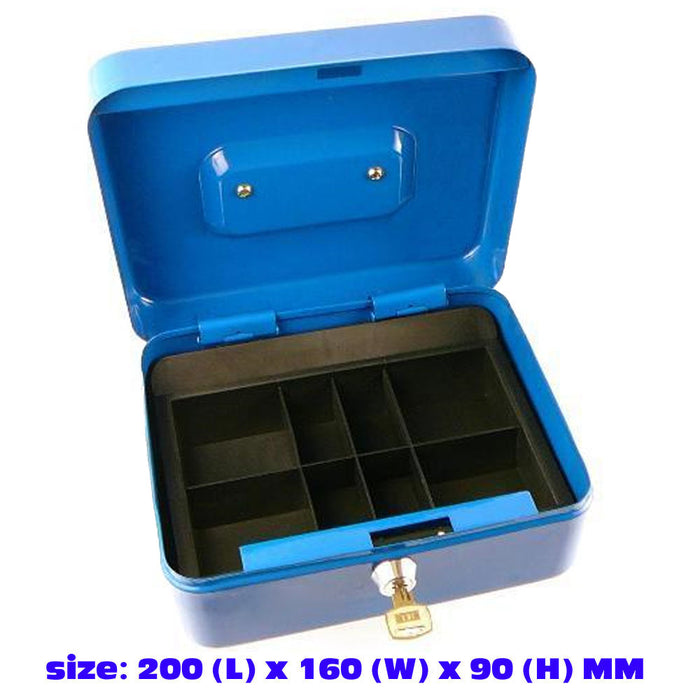 Money Security Box Fire Proof Safe Lock Cash Gun Jewelry Portable Safety Storage