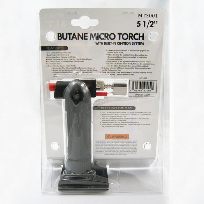 Butane Micro Torch Temperature 25450F/1300C Soldering Welding Burner Flame Craft