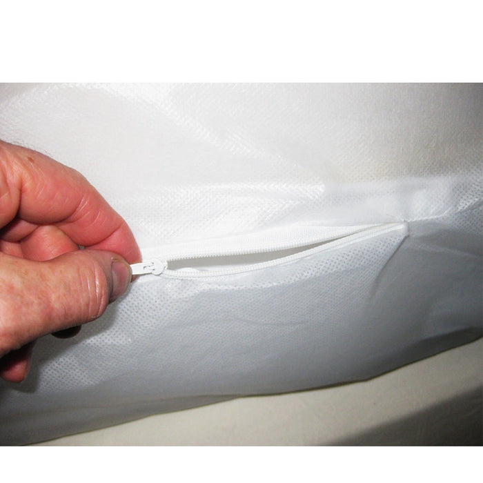 Full Size Mattress Cover Zipper Waterproof Plastic Bed Bug Dust Mites Allergens