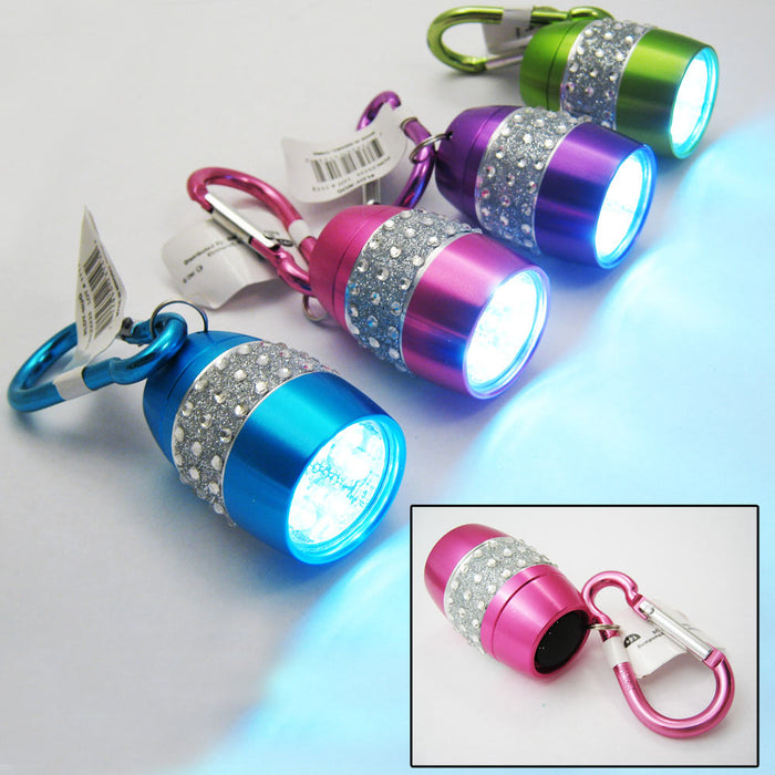 VIHOSE 24-Pack Rechargeable Mini Keychain Flashlights - Colorful LED Pocket Lights For Outdoor & Emergency