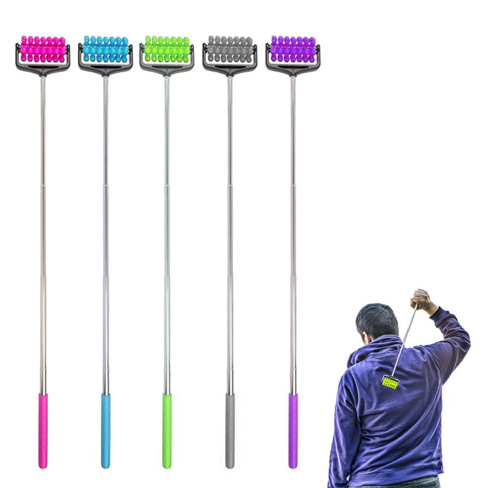 5 Pack Telescopic Back Roller Scratcher Extended Massager Muscle Relief Compact