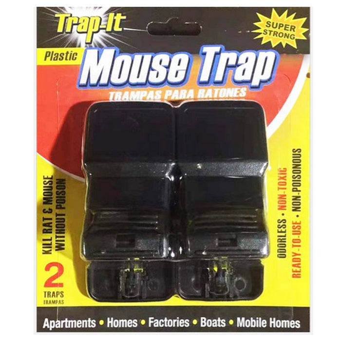 4 Pack Mouse Snap Traps Mice Trap House Indoor Outdoor Quick Mousetrap Catcher