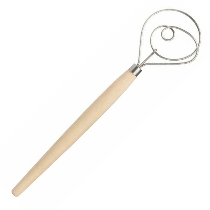 1 X Original Danish Dough Whisk Large 15" Stainless Steel Dutch Bread Hand Mixer