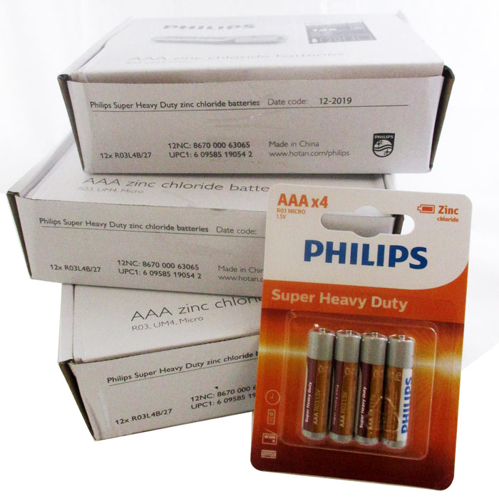 500 Pc Bulk Wholesale Philips AAA Batteries R303 Battery Toys Remote Exp 2022