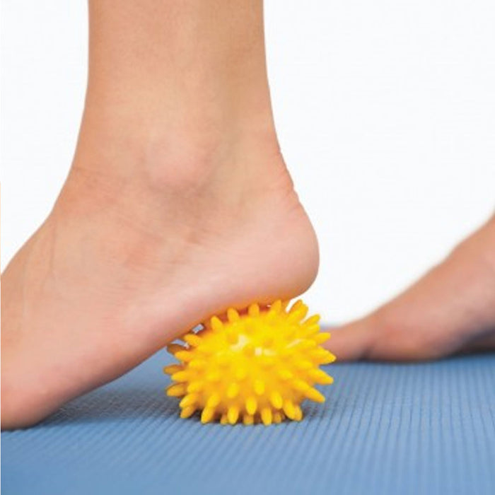 2 Spiky Massage Ball Roller Reflexology Hand Foot Body Stress Relief Fitness