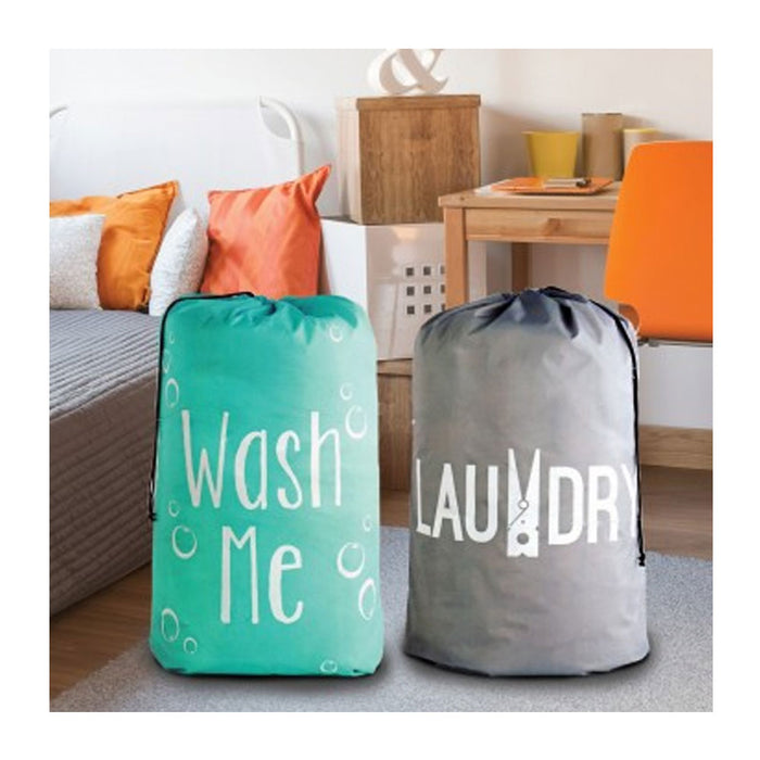 4 Pc Nylon Laundry Bags Heavy Duty Jumbo Size Wash Clothes College