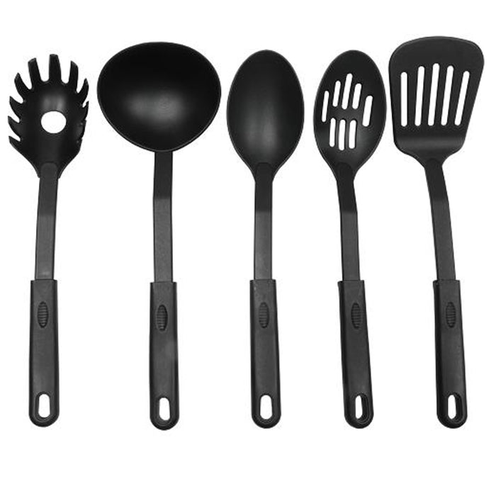 5pc Quality Plastic Kitchen Tool Cooking Utensil Slotted Spatula Spoon Ladle Set