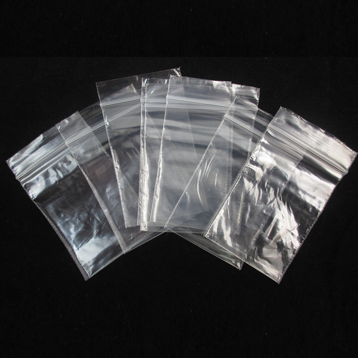1.5x2, 3 Clear 2 Mil Plastic Zip Seal Bag Reclosable Lock 2Mil