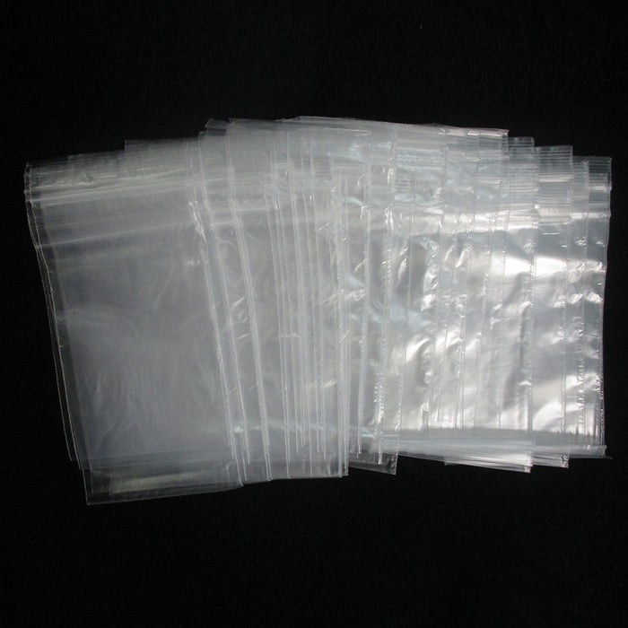 600 W 3"x5" H Poly Bags Baggies Seal Reclosable 2 Mil Plastic Clear