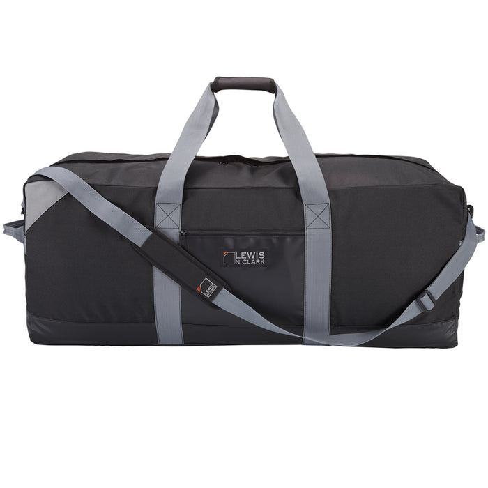 36" Black Heavy Duty Duffel Bag Neoprene Waterproof Gear Luggage Suitcase Medium