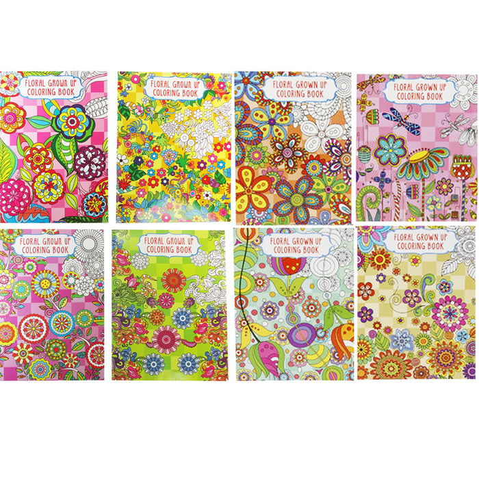 12 X Adult Coloring Books Mandala Floral Design Calming Stress Relief Paperback