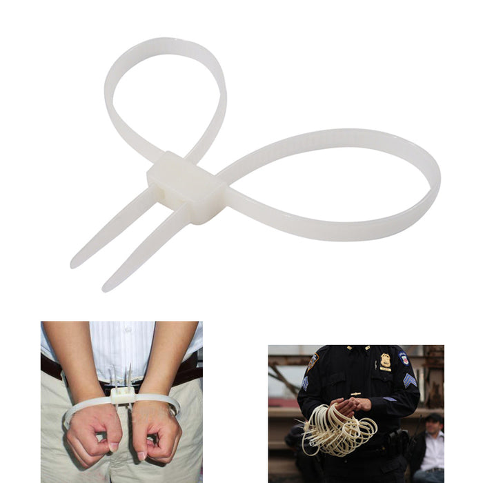 20 PC Plastic Zip Tie 27" Handcuffs Police Riots Emergency Restraint Survival !
