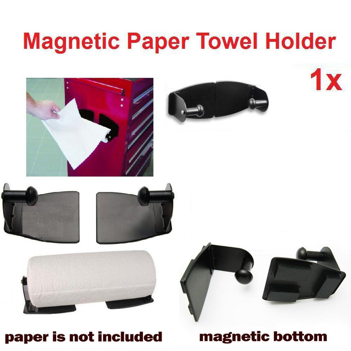 Magnetic Paper Towel Roll Holder Wall Mount Kitchen Work Household Refrigerator