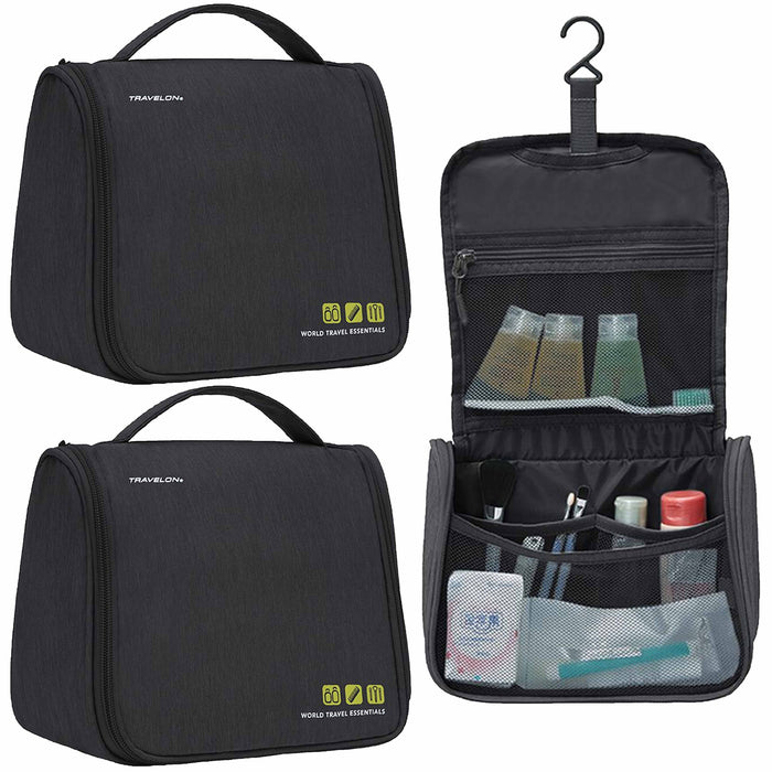 2 Portable Hanging Toiletry Bag Organizer Cosmetic Makeup Pouch Holder Travelon