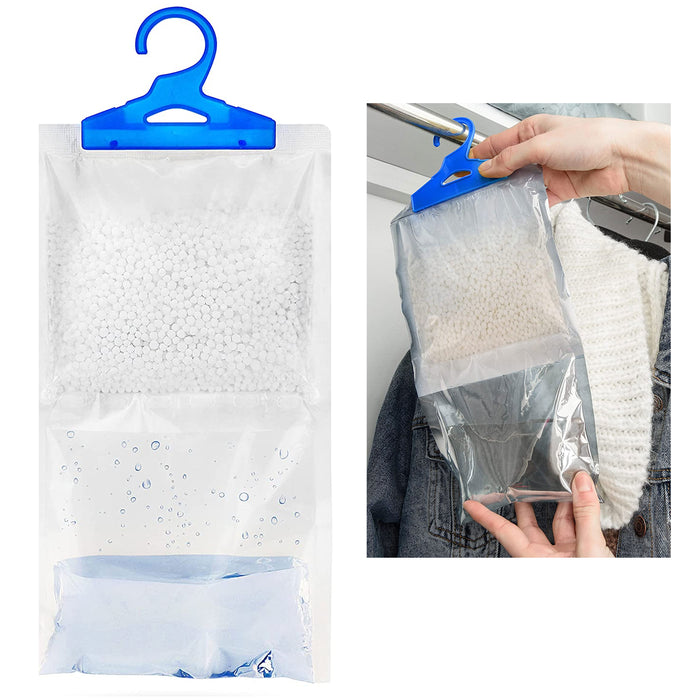 4 X Hanging Bag Moisture Absorber Closet Dehumidifier Fresh Scent Damp Trap