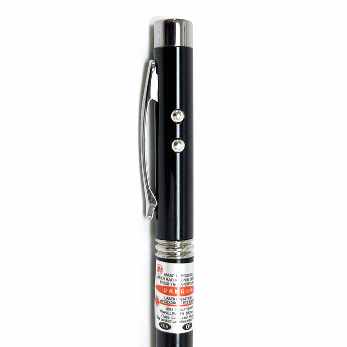 2 Pc Ballpoint Pen Laser Pointer LED Flashlight Beam Light Interactive Cat Chase