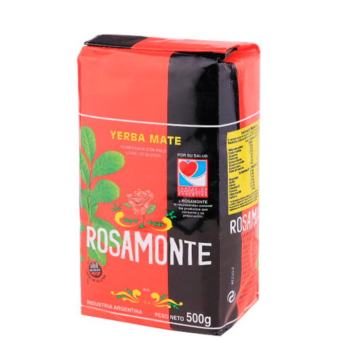 YERBA MATE ROSAMONTE KIT TEA MATE WOOD GOURD CUP STAINLESS STEEL BOMBILLA GIFT !