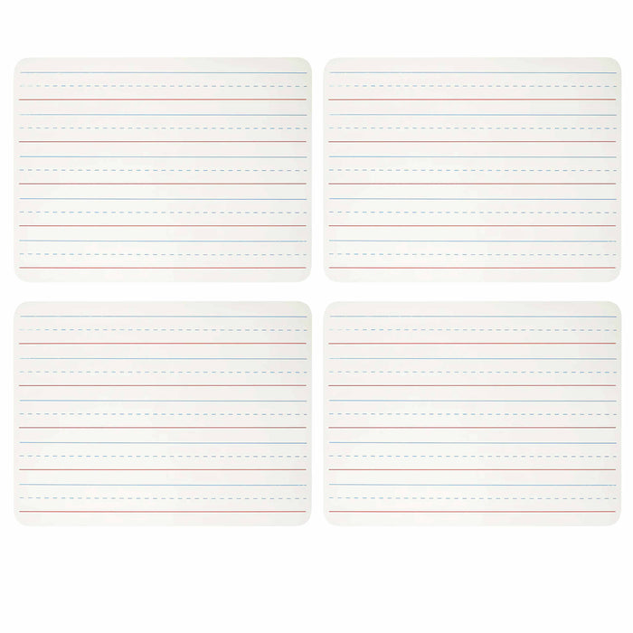 4 Pc BAZIC 9"X12" Mini Whiteboard Double Sided Dry Erase Lap Board Blank Primary