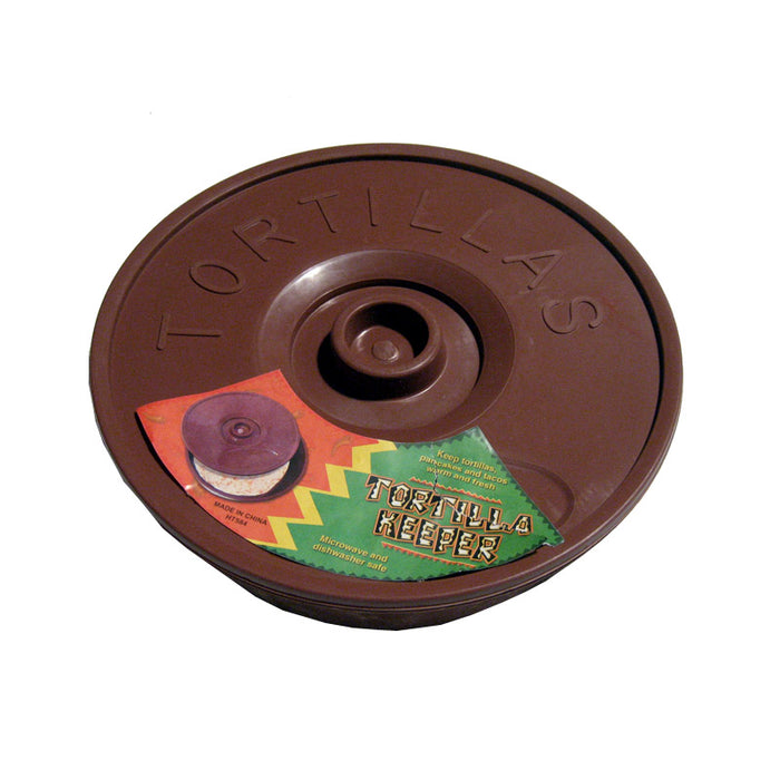 Tortilla Container Keeper Microwave Warmer 8" Round Pita Taco Warm Flatbread New