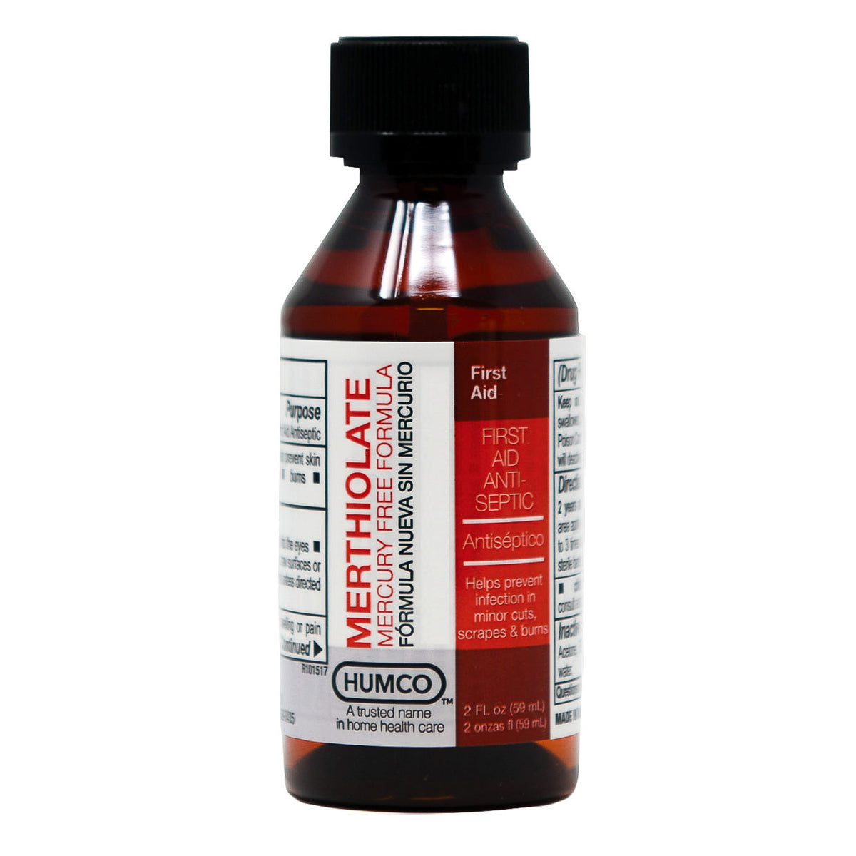 Merthiolate Tincture 2oz Mercury Free Antiseptic Minor Wounds Topical ...
