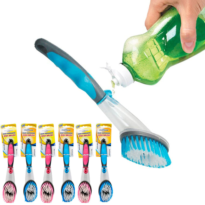 6 Pack Kitchen Cleaning Dishes Brush Scrub Scouring Pad Pot Pan Sink Dish Wash