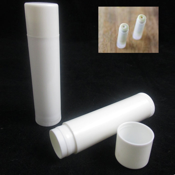 5 Pcs Empty Lipstick Lip Balm Container Tube Case Caps Jars Chapstick BPA Free