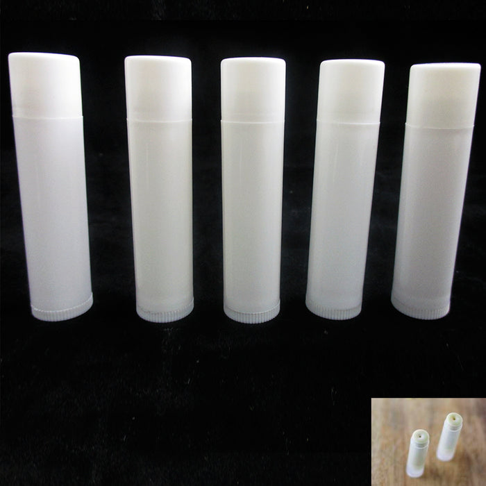 5 Pcs Empty Lipstick Lip Balm Container Tube Case Caps Jars Chapstick BPA Free