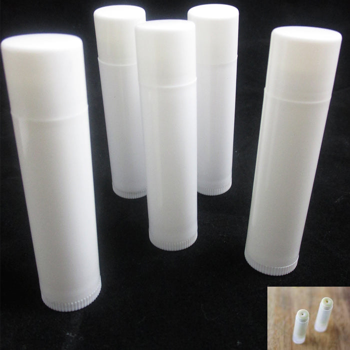100 Pcs Empty Lipstick Lip Balm Container Tube Case Caps Jars Chapstick BPA Free