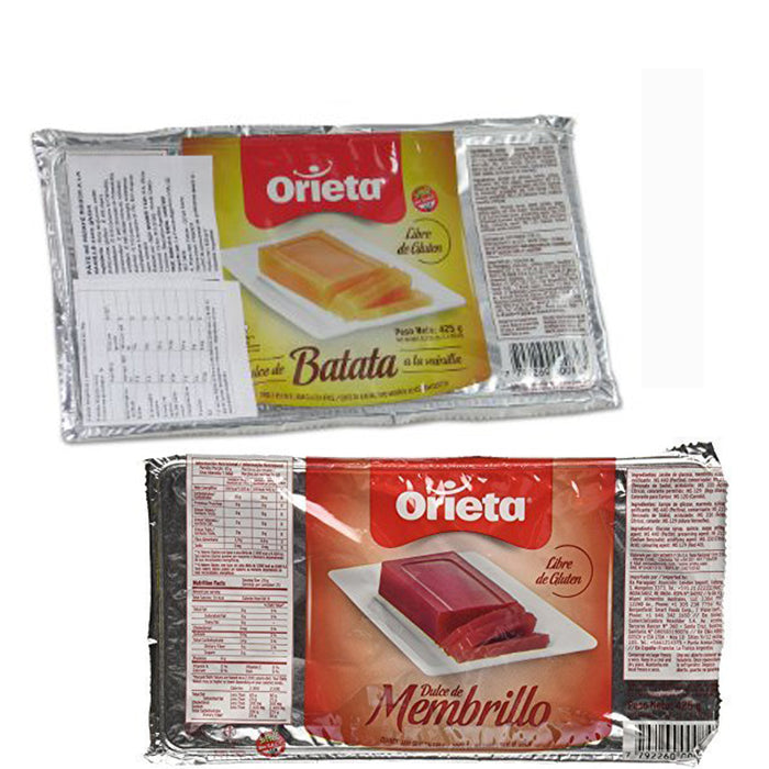 2 PACK DULCE DE BATATA DULCE MEMBRILLO SPREAD SWEET POTATO JAM QUINCE JELLY 850G