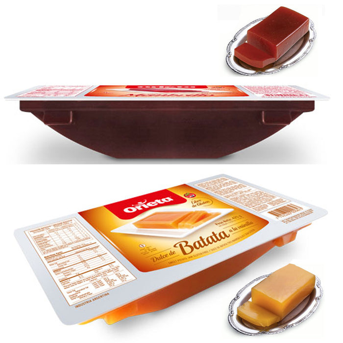 2 PACK DULCE DE BATATA DULCE MEMBRILLO SPREAD SWEET POTATO JAM QUINCE JELLY 850G